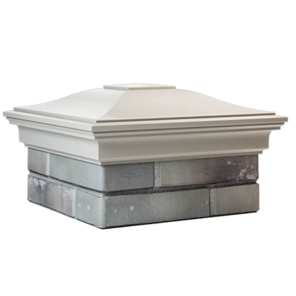 Колпак Zking Монблан Бежевый на столб 1.5х1.5 кирпича (385х385мм) в Сыктывкаре фото