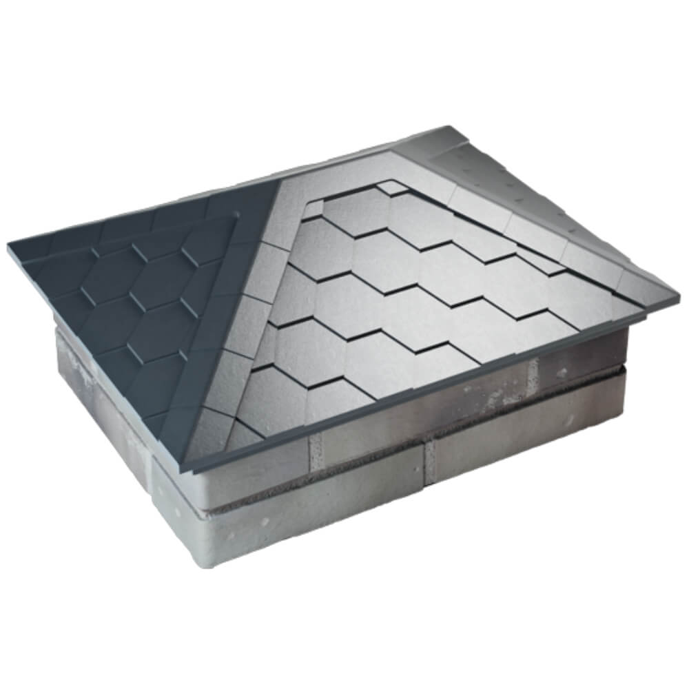 Колпак Zking Эверест Серый на столб 2х1.5 кирпича (520х390мм) Сыктывкар фото