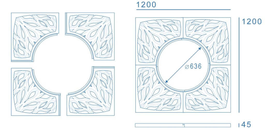 Приствольная решетка для дерева ZKING CRUST 1.2х1.2м Черная в Сыктывкаре фото