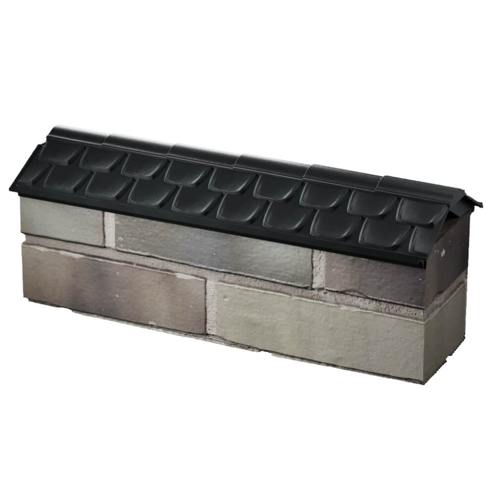 Парапет Zking Эльбрус Черный с посадкой на 0.5 кирпича (130мм) в Сыктывкаре фото