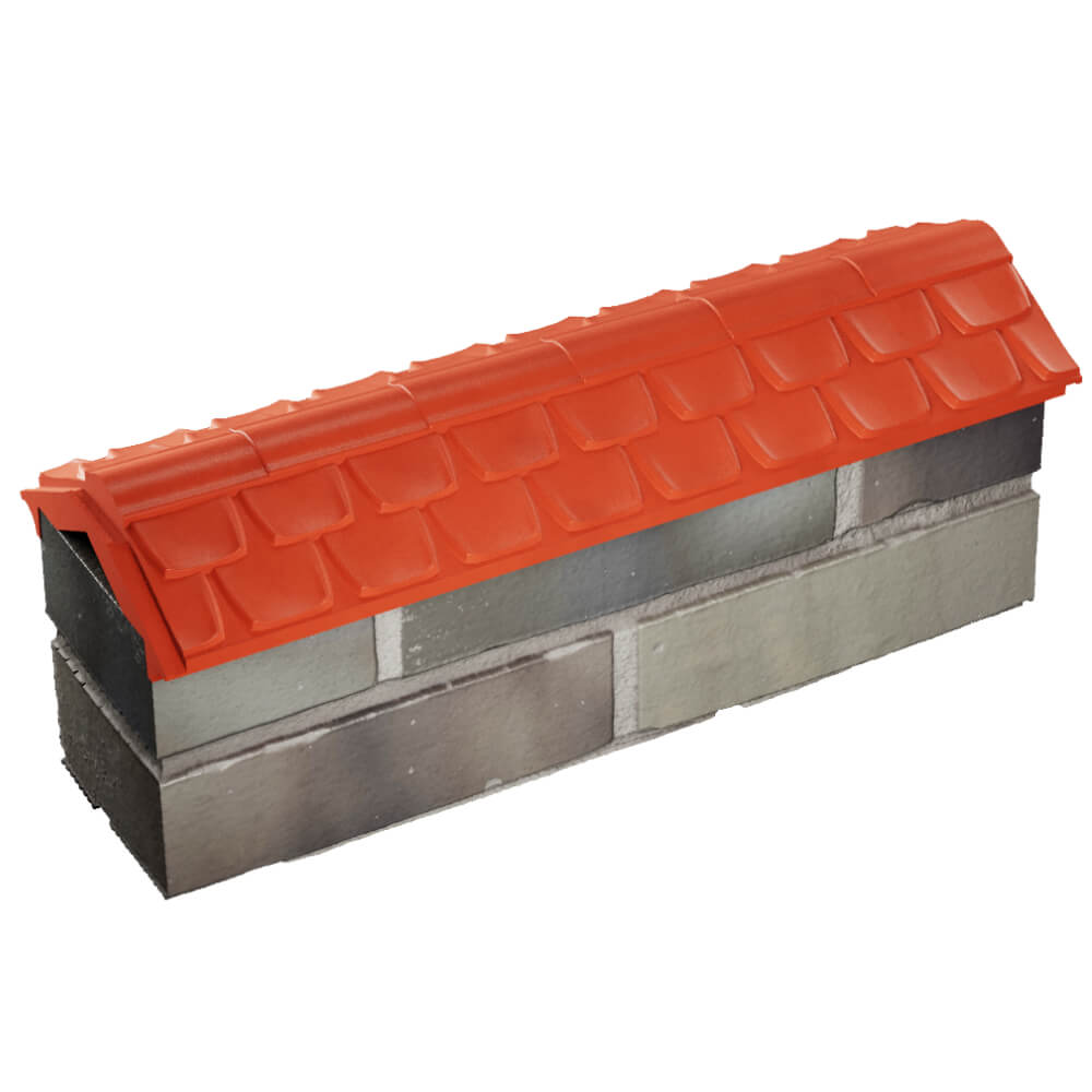 Парапет Zking Эльбрус Красный с посадкой на 0.5 кирпича (130мм) в Сыктывкаре фото