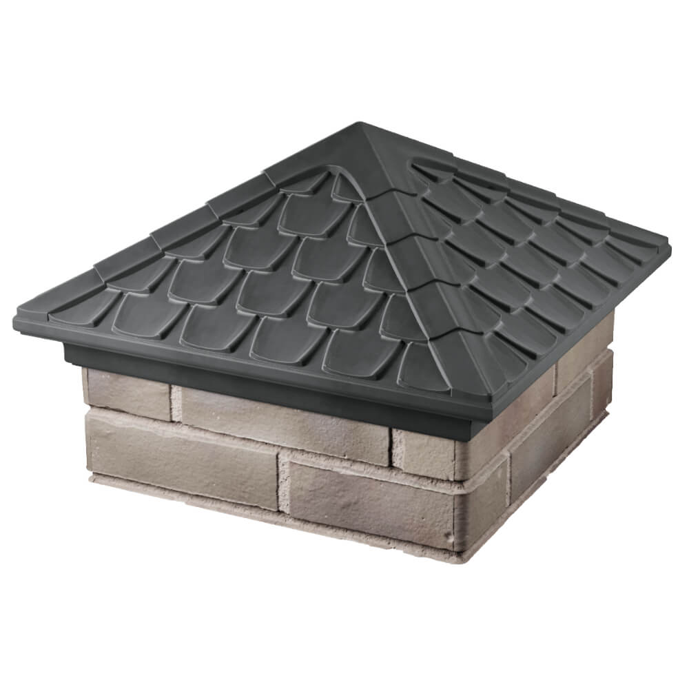 Колпак Zking Эльбрус Серый на столб 1.5х1.5 кирпича (385х385мм) в Сыктывкаре фото