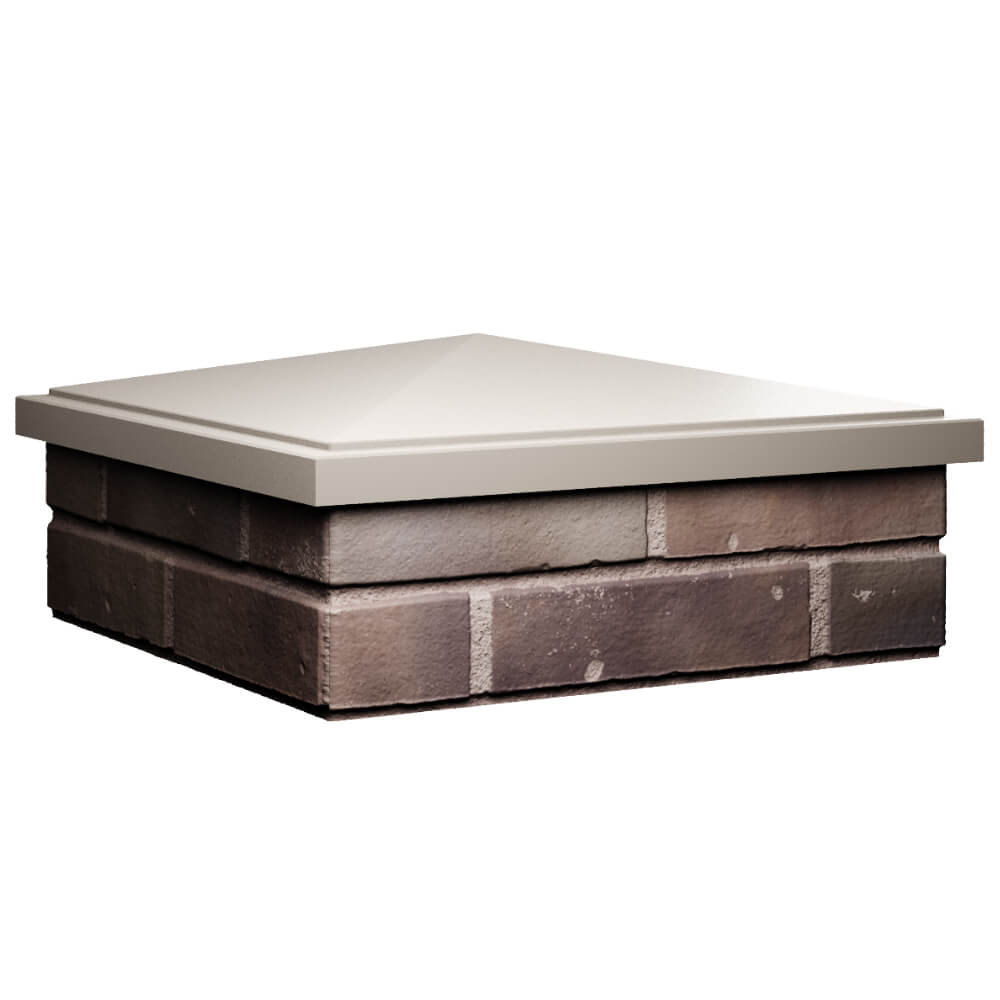 Колпак Zking БонаМоно Бежевый на столб 2х2 кирпича (515х515, 530х530мм) в Сыктывкаре фото