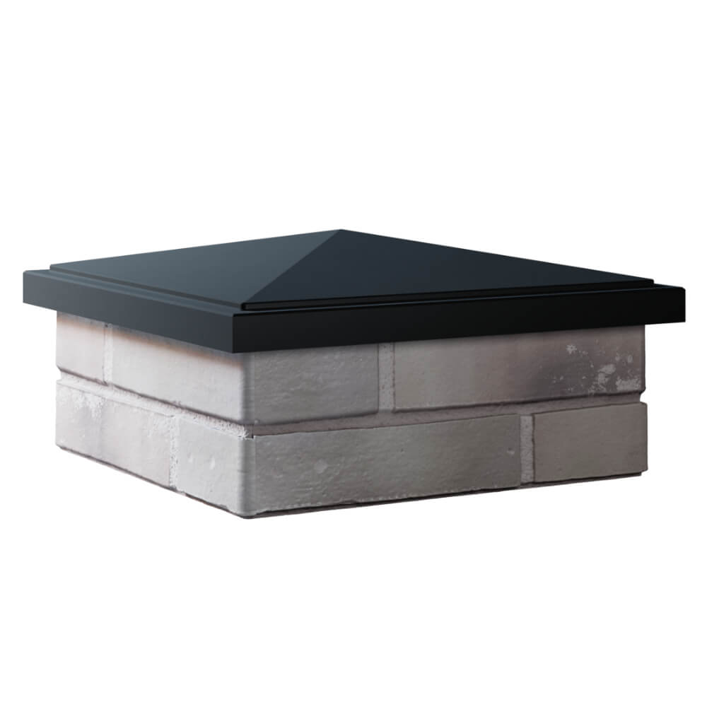 Колпак Zking БонаМоно Черный на столб 1.5х1.5 кирпича (385х385, 400х400мм) в Сыктывкаре фото