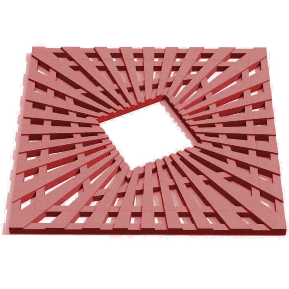 Приствольная решетка для дерева ZKING ATMOSPHERE 1.2х1.2м Красная Сыктывкар фото