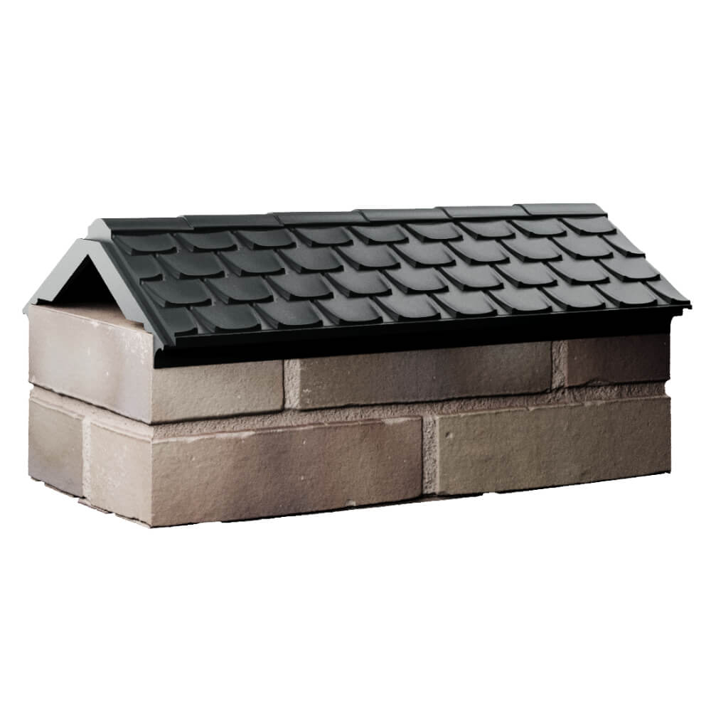 Парапет Zking Эльбрус Черный с посадкой на 1 кирпич (255мм) Сыктывкар фото