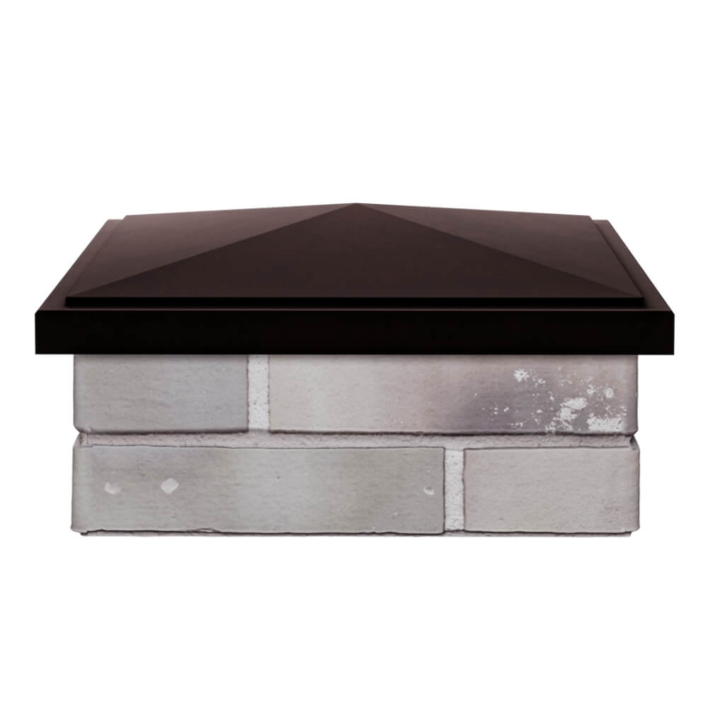 Колпак Zking БонаМоно Коричневый на столб 1.5х1.5 кирпича (385х385, 400х400мм) Сыктывкар фото