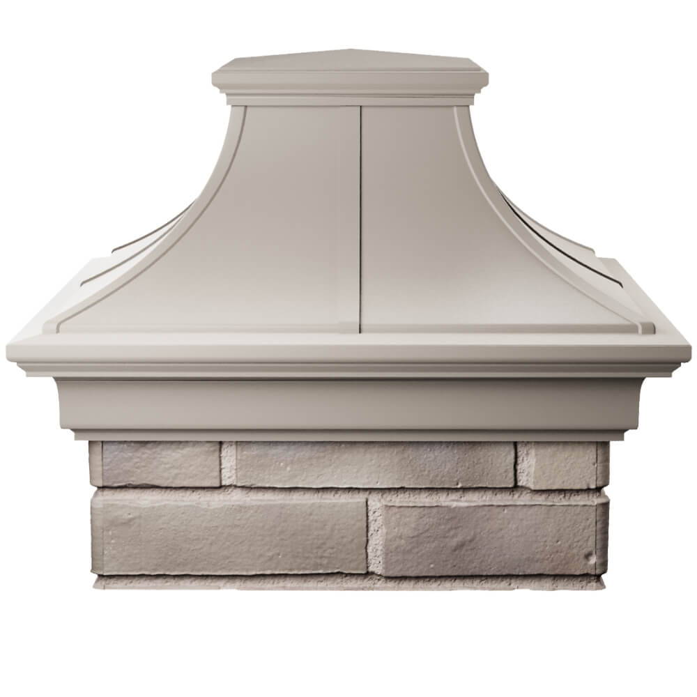 Колпак Zking Монблан Премиум Бежевый на столб 1.5х1.5 кирпича (385х385мм) Сыктывкар фото