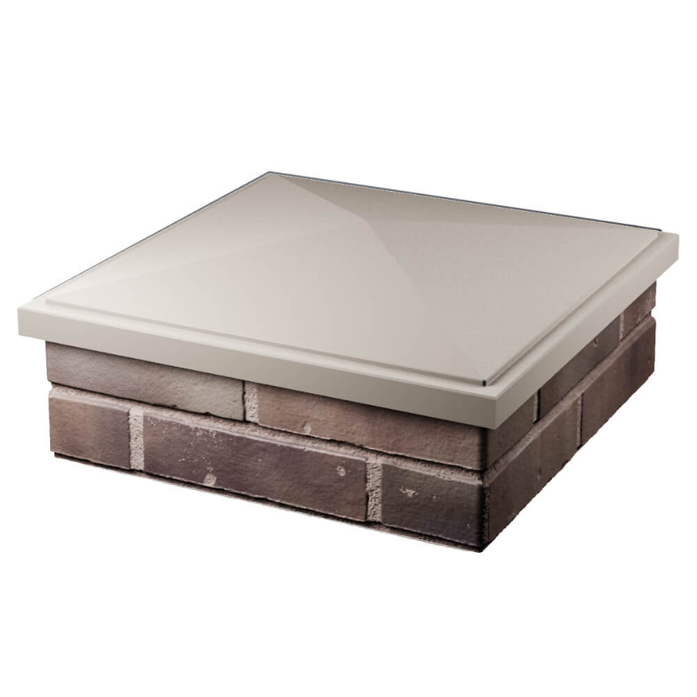 Колпак Zking БонаМоно Бежевый на столб 2х2 кирпича (515х515, 530х530мм) в Сыктывкаре фото