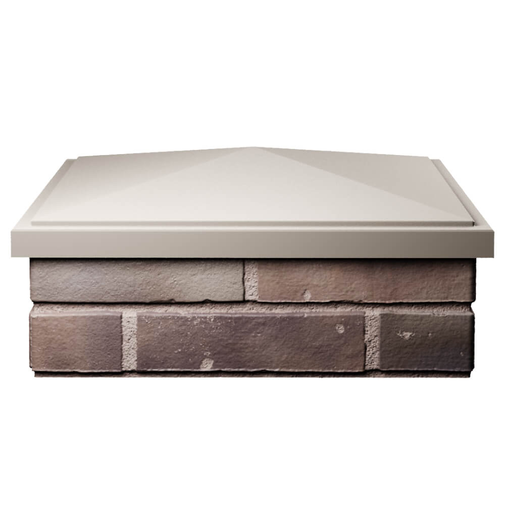 Колпак Zking БонаМоно Бежевый на столб 2х2 кирпича (515х515, 530х530мм) Сыктывкар фото