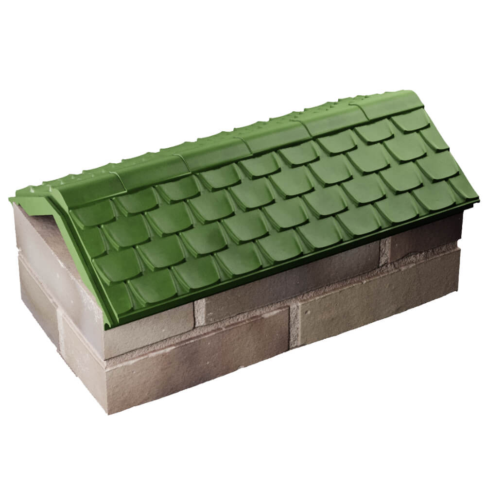 Парапет Zking Эльбрус Зеленый с посадкой на 1 кирпич (255мм) в Сыктывкаре фото