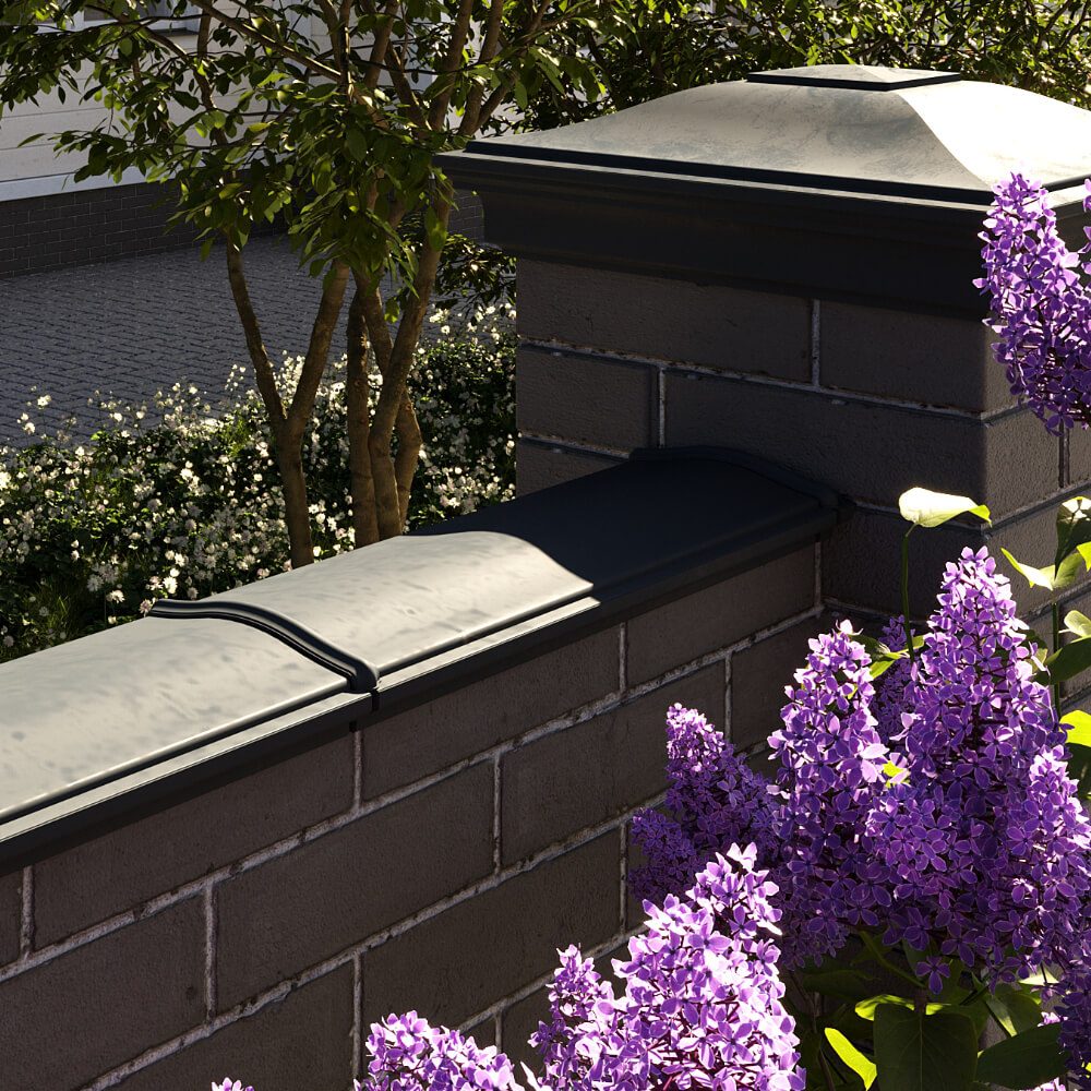 Парапет Zking Монблан Черный посадка на 0.5 кирпича (130мм) в Сыктывкаре фото