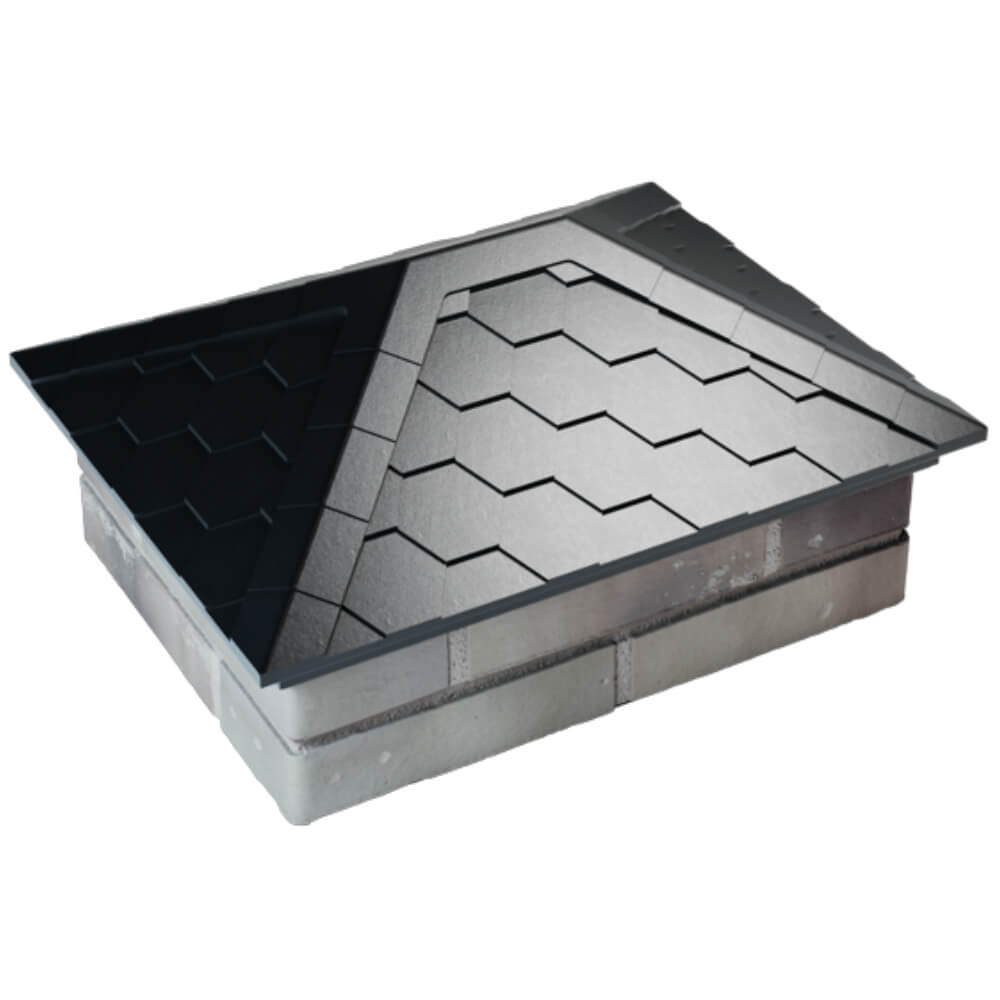 Колпак Zking Эверест Черный на столб 2х1.5 кирпича (520х390мм) Сыктывкар фото