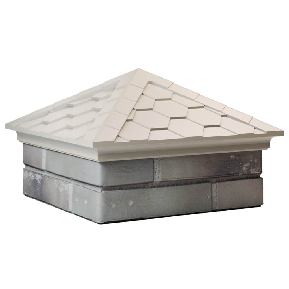 Колпак Zking Эверест Бежевый на столб 1.5х1.5 кирпича (390х390мм) в Сыктывкаре фото