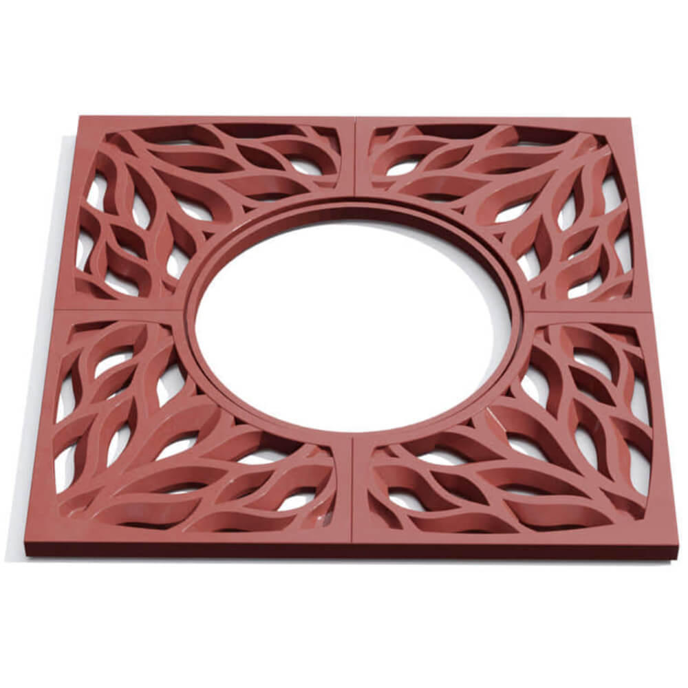 Приствольная решетка для дерева ZKING CRUST 1.2х1.2м Красная Сыктывкар фото