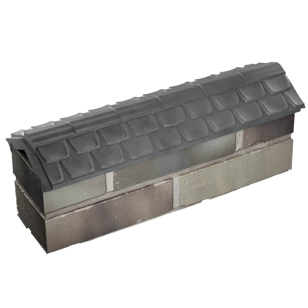 Парапет Zking Эльбрус Серый с посадкой на 0.5 кирпича (130мм) в Сыктывкаре фото