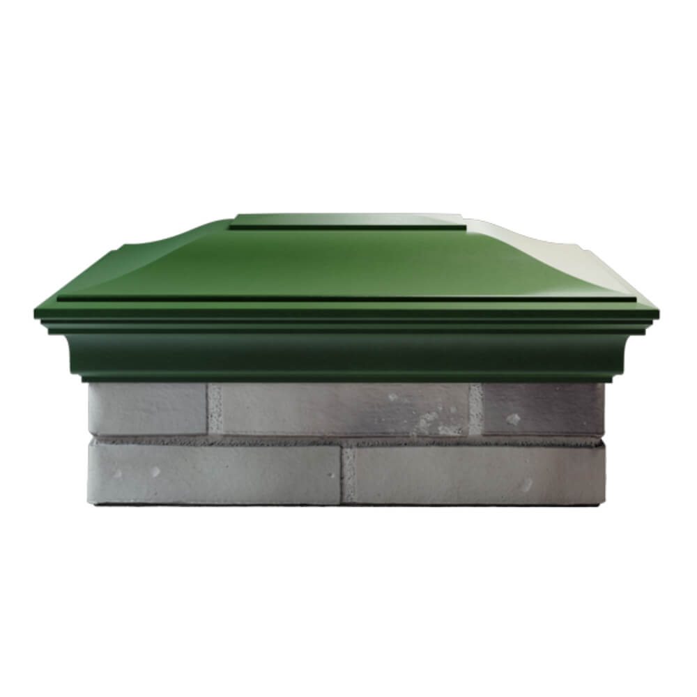 Колпак Zking Монблан Зеленый на столб 2х1.5 кирпича (515х385мм) в Сыктывкаре фото