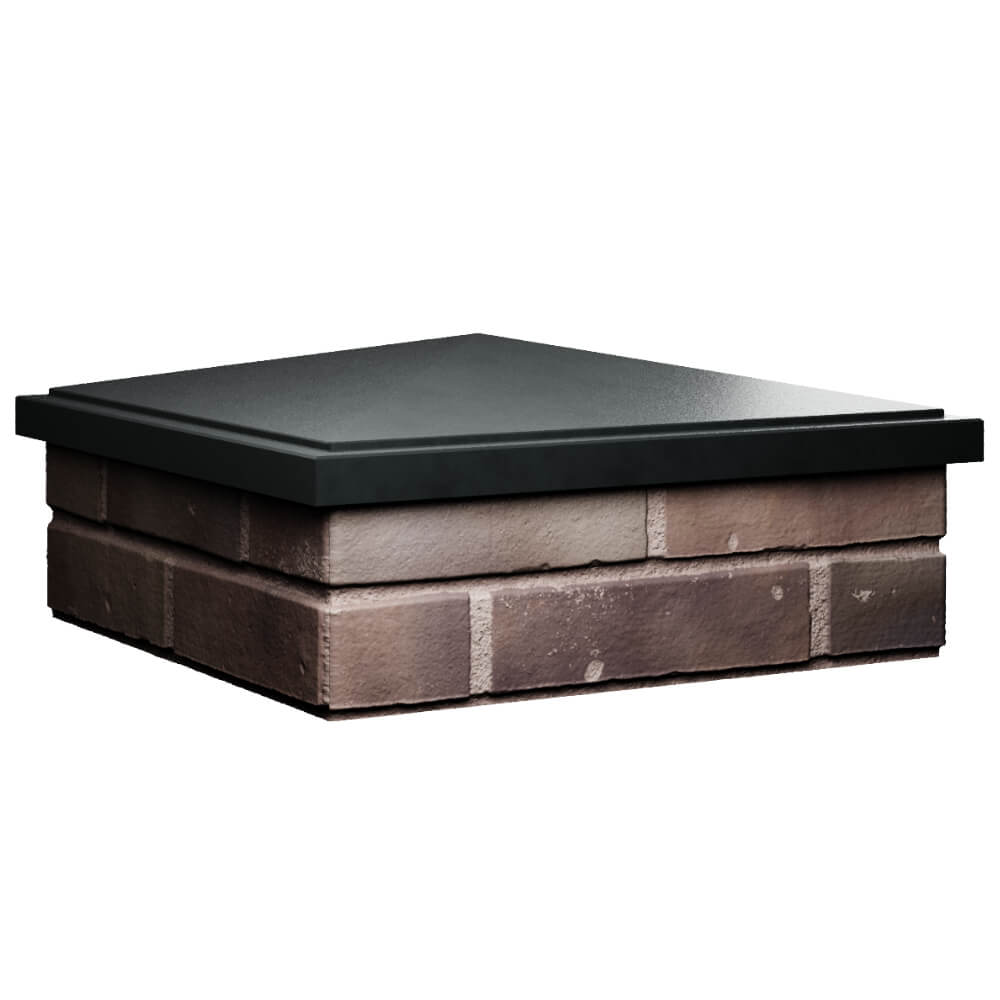 Колпак Zking БонаМоно Черный на столб 2х2 кирпича (515х515, 530х530мм) в Сыктывкаре фото