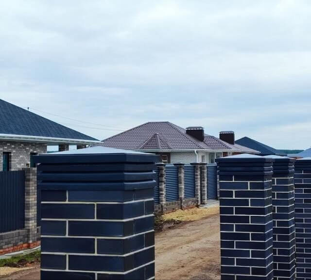 Колпак Zking Бона ХайТек Серый на столб 1.5х1.5 кирпича (385х385мм) в Сыктывкаре фото