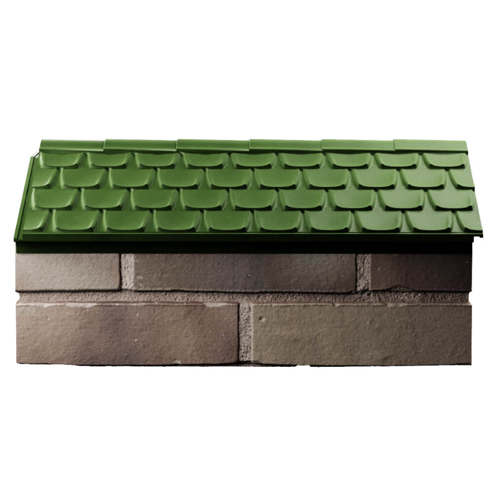 Парапет Zking Эльбрус Зеленый с посадкой на 1 кирпич (255мм) в Сыктывкаре фото