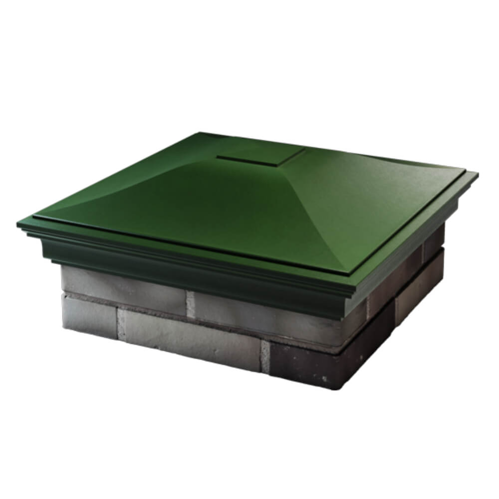 Колпак Zking Монблан Зеленый на столб 2х2 кирпича (515х515мм) в Сыктывкаре фото