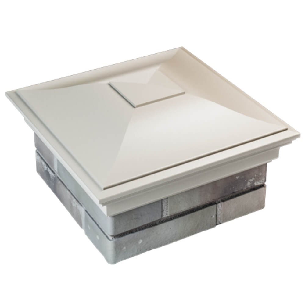 Колпак Zking Монблан Бежевый на столб 1.5х1.5 кирпича (385х385мм) в Сыктывкаре фото