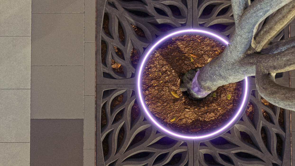 Приствольная решетка для дерева ZKING CRUST 1.2х1.2м Черная в Сыктывкаре фото