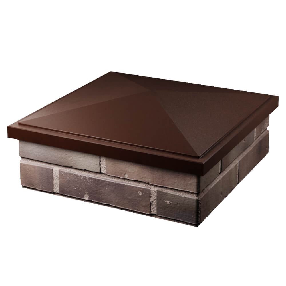 Колпак Zking БонаМоно Коричневый на столб 2х2 кирпича (515х515, 530х530мм) в Сыктывкаре фото