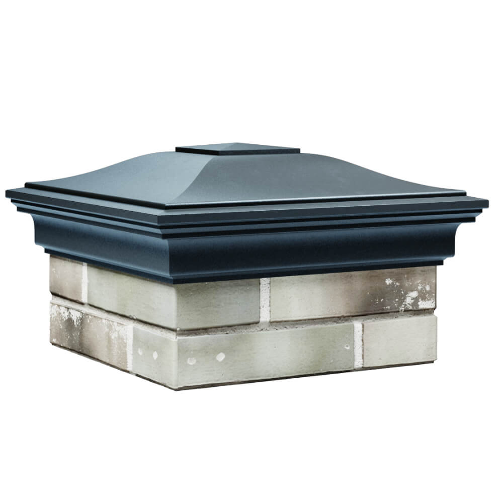 Колпак Zking Монблан Серый на столб 1.5х1.5 кирпича (385х385мм) в Сыктывкаре фото