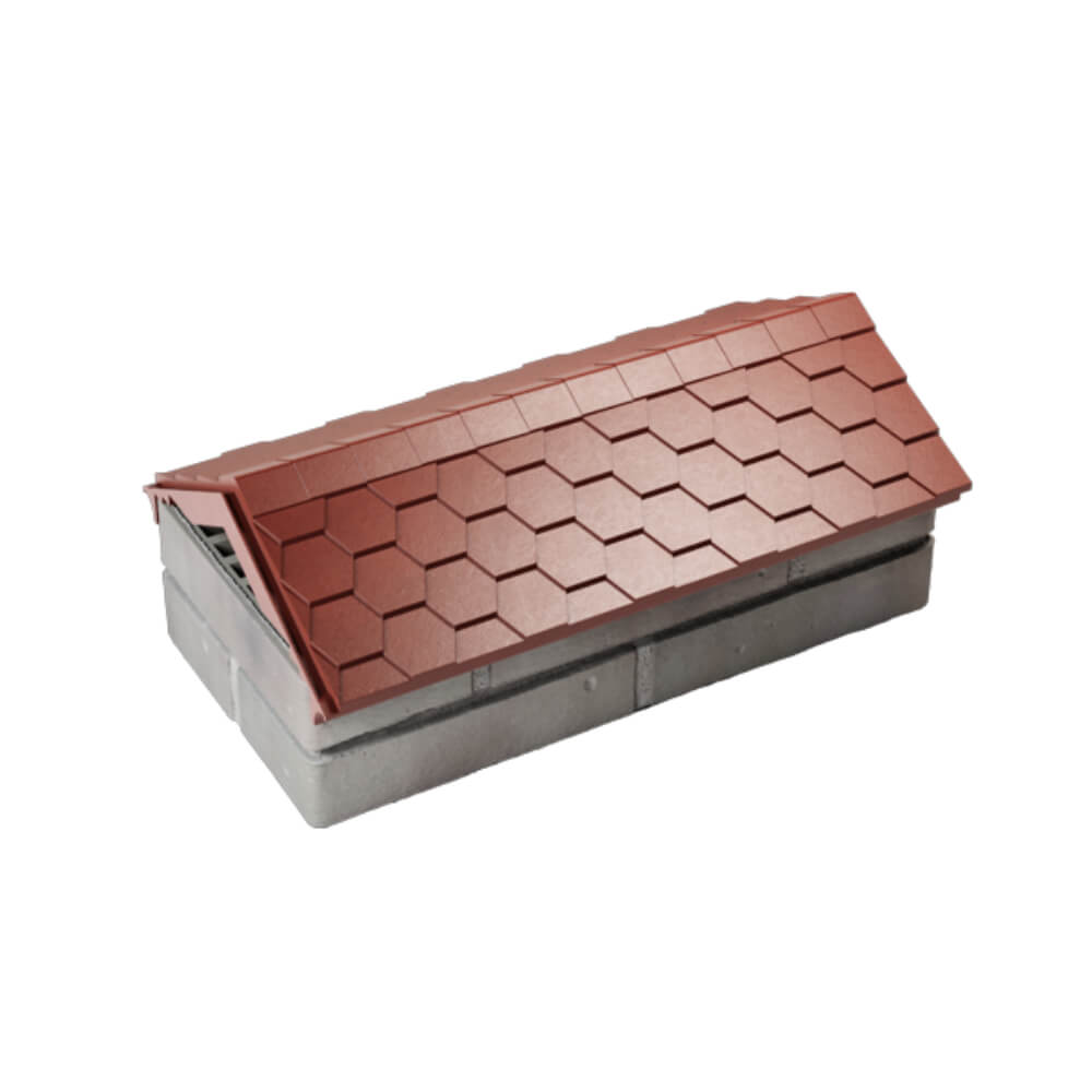 Парапет Zking Эверест Красный с посадкой на 1 кирпич (200/225/255мм) в Сыктывкаре фото