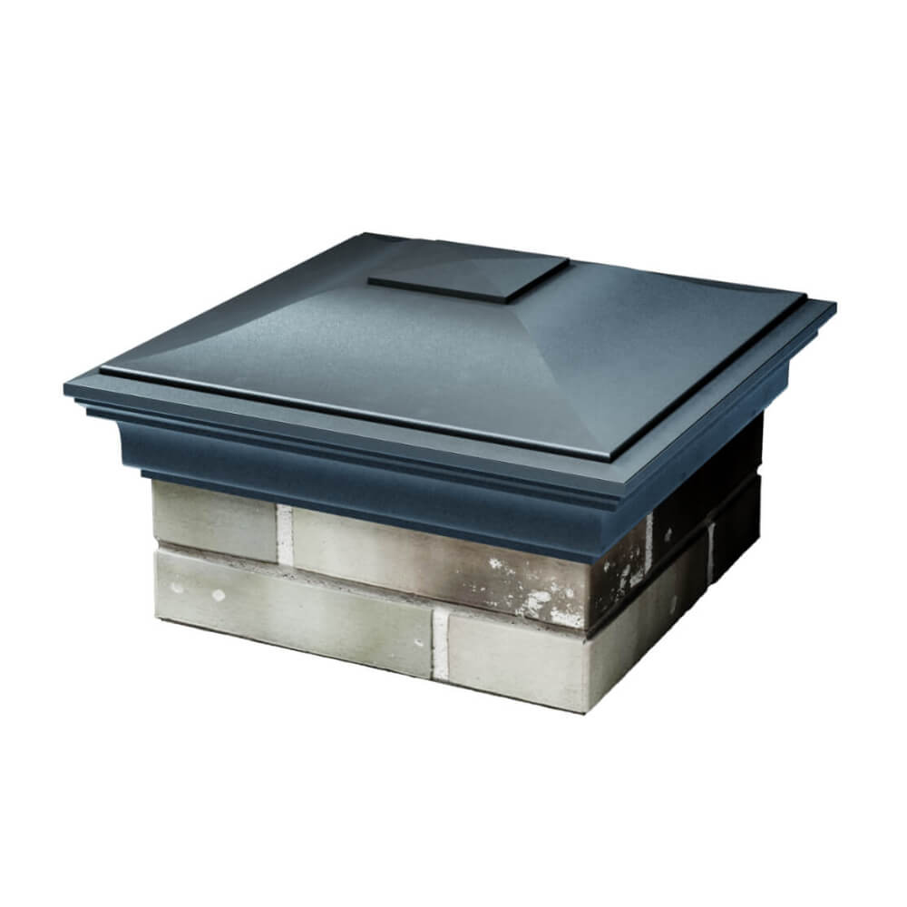 Колпак Zking Монблан Серый на столб 1.5х1.5 еврокирпича 0.7НФ (355х355мм) в Сыктывкаре фото