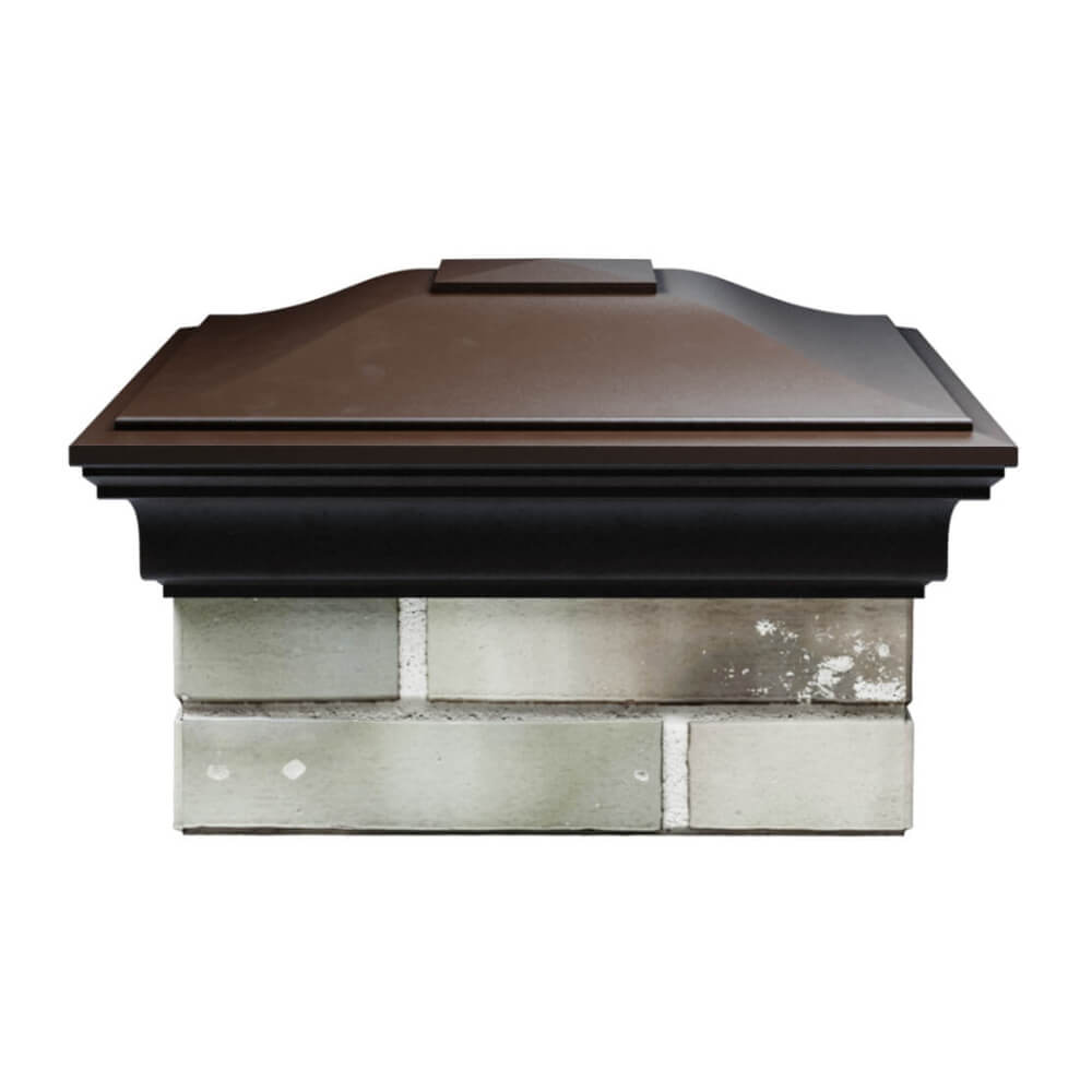 Колпак Zking Монблан Коричневый на столб 1.5х1.5 еврокирпича 0.7НФ (355х355мм) Сыктывкар фото