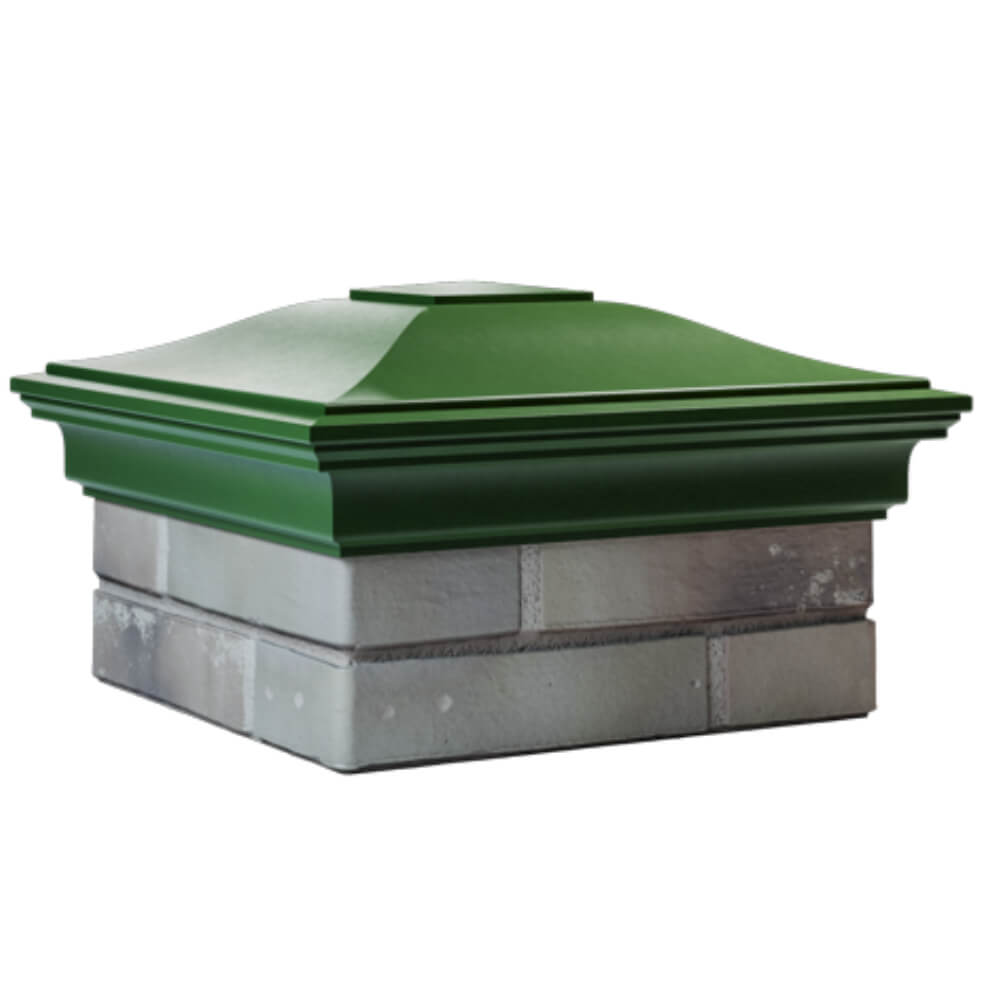 Колпак Zking Монблан Зеленый на столб 1.5х1.5 кирпича (385х385мм) в Сыктывкаре фото