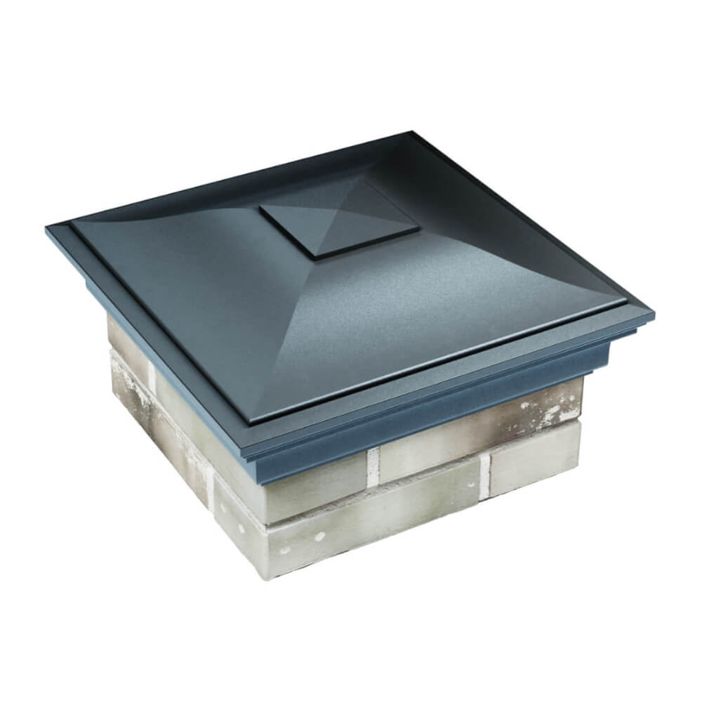 Колпак Zking Монблан Серый на столб 1.5х1.5 еврокирпича 0.7НФ (355х355мм) в Сыктывкаре фото