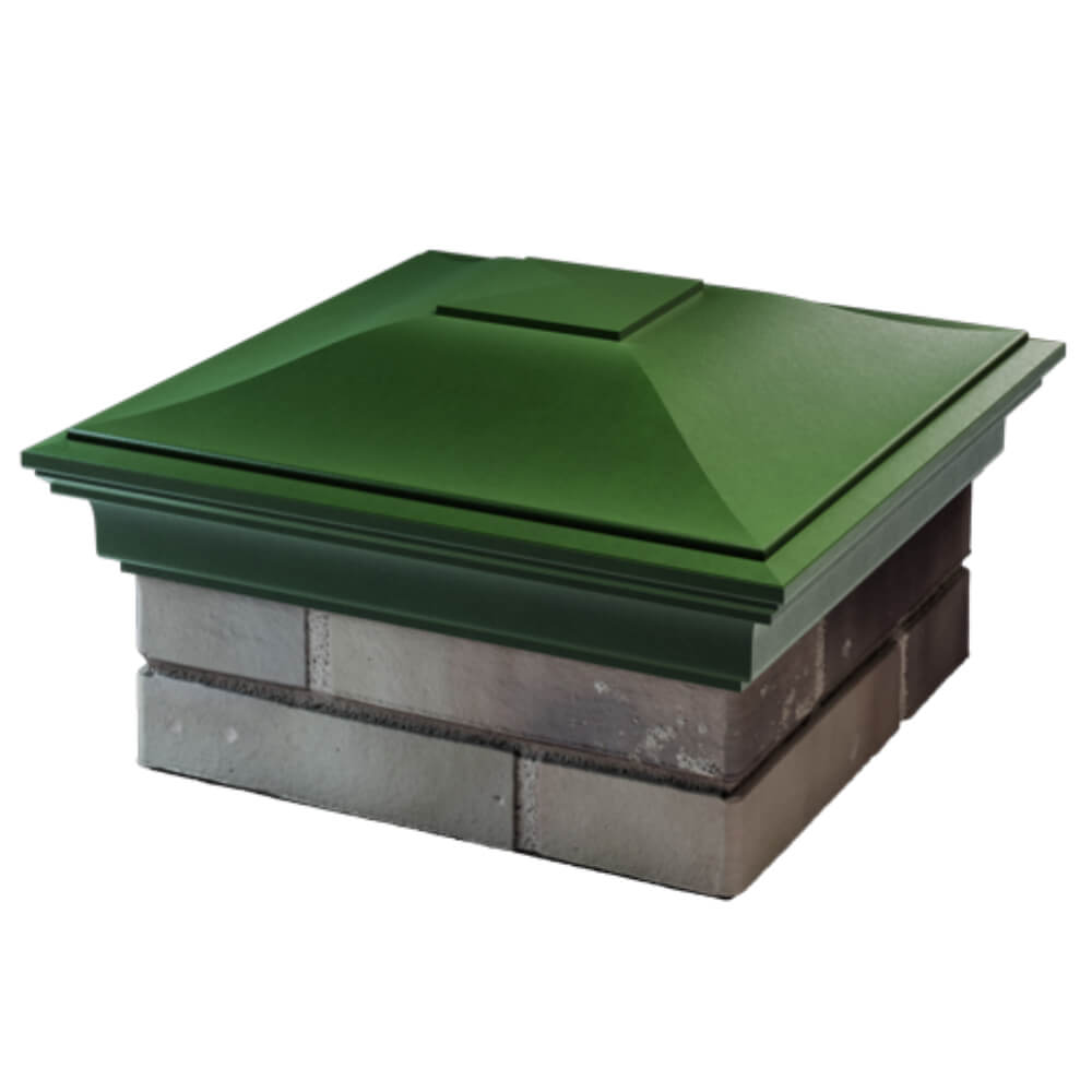 Колпак Zking Монблан Зеленый на столб 1.5х1.5 кирпича (385х385мм) в Сыктывкаре фото