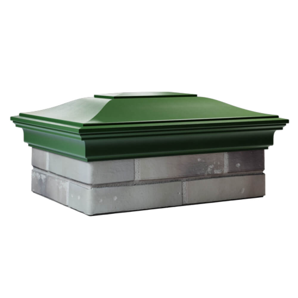 Колпак Zking Монблан Зеленый на столб 2х1.5 кирпича (515х385мм) в Сыктывкаре фото