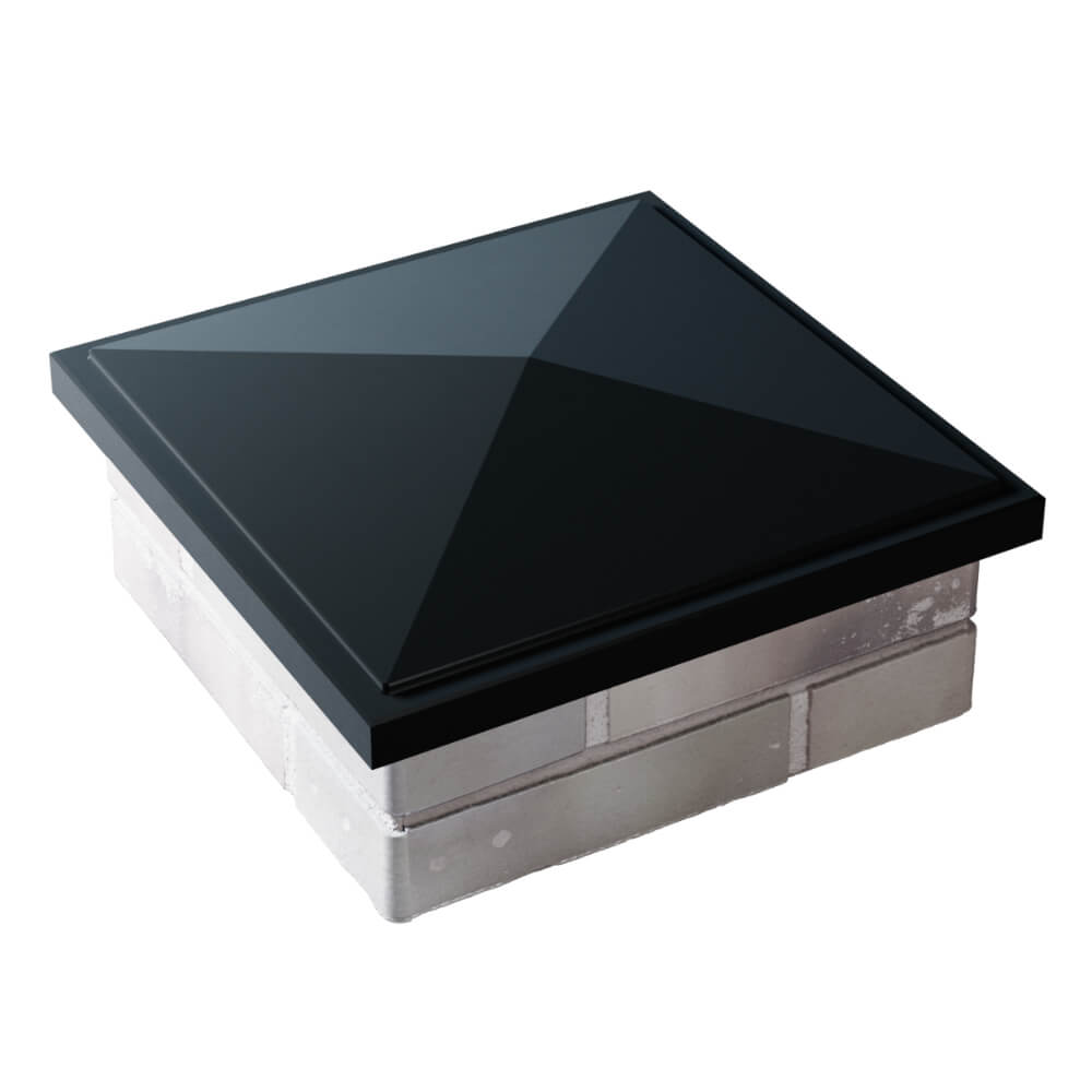 Колпак Zking БонаМоно Черный на столб 1.5х1.5 кирпича (385х385, 400х400мм) в Сыктывкаре фото