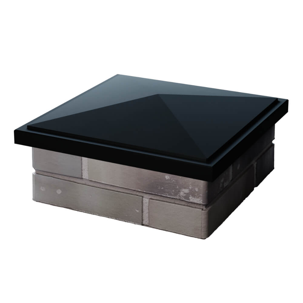 Колпак Zking БонаМоно Черный на столб 1.5х1.5 кирпича (385х385, 400х400мм) в Сыктывкаре фото