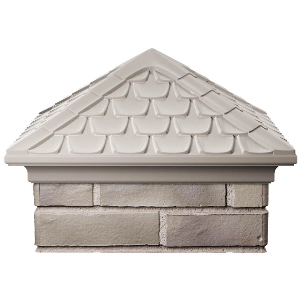 Колпак Zking Эльбрус Бежевый на столб 1.5х1.5 кирпича (385х385мм) Сыктывкар фото