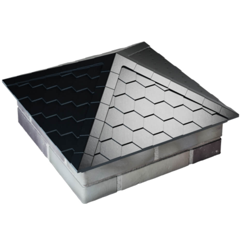 Колпак Zking Эверест Черный на столб 2х2 кирпича (535х535мм) Сыктывкар фото