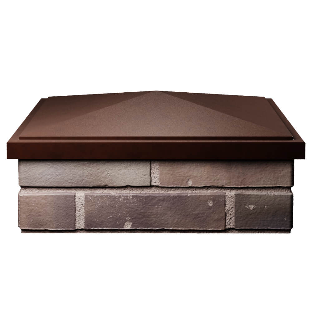 Колпак Zking БонаМоно Коричневый на столб 2х2 кирпича (515х515, 530х530мм) Сыктывкар фото