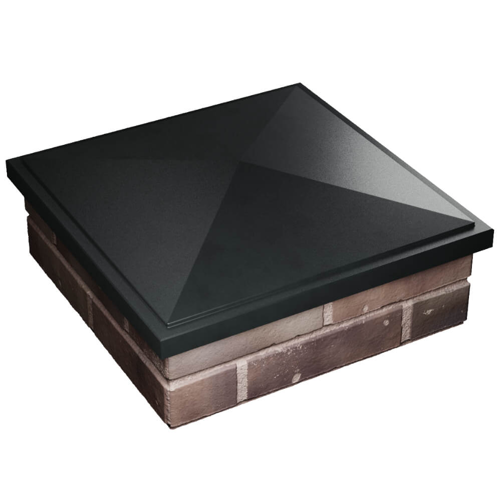 Колпак Zking БонаМоно Черный на столб 2х2 кирпича (515х515, 530х530мм) в Сыктывкаре фото