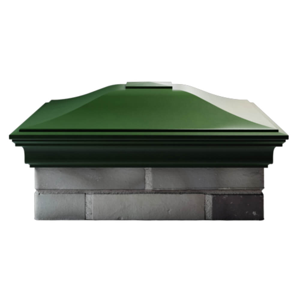 Колпак Zking Монблан Зеленый на столб 2х2 кирпича (515х515мм) в Сыктывкаре фото