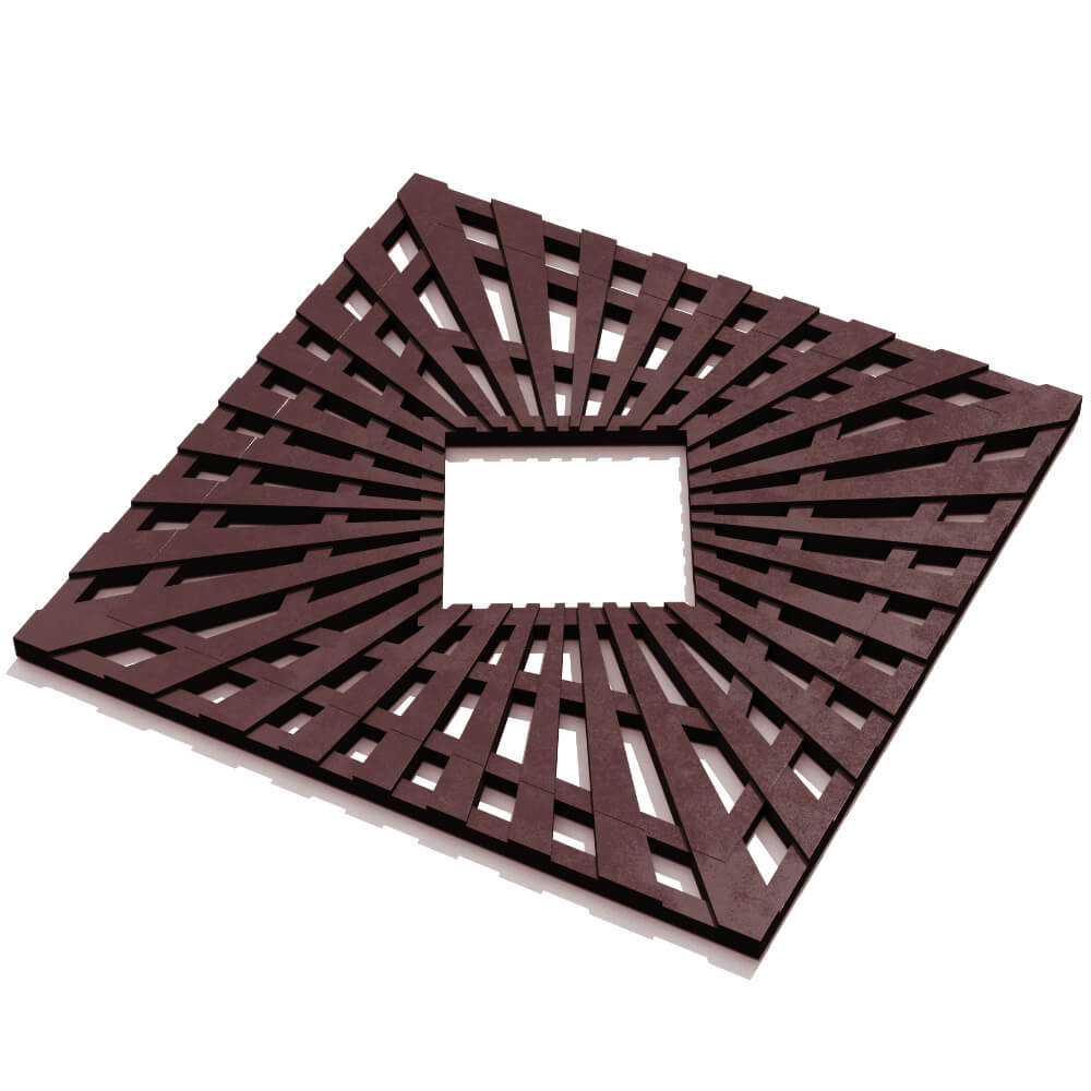 Приствольная решетка для дерева ZKING ATMOSPHERE 1.2х1.2м Коричневая в Сыктывкаре фото