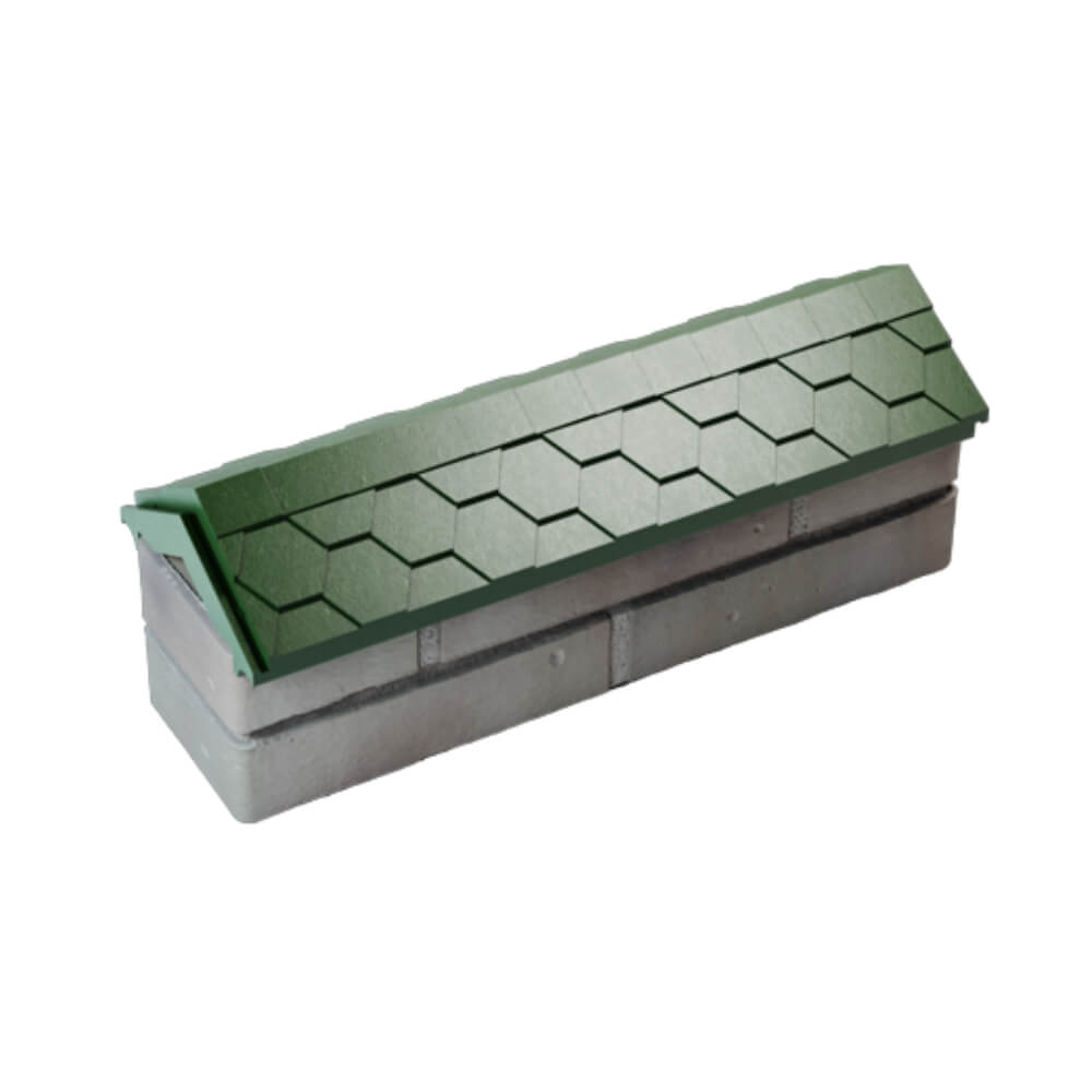 Парапет Zking Эверест Зеленый с посадкой на 0.5 кирпича (130мм) в Сыктывкаре фото