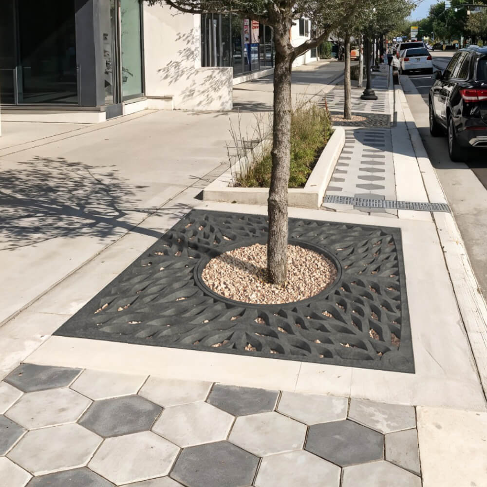 Приствольная решетка для дерева ZKING CRUST 2х2м Черная в Сыктывкаре фото