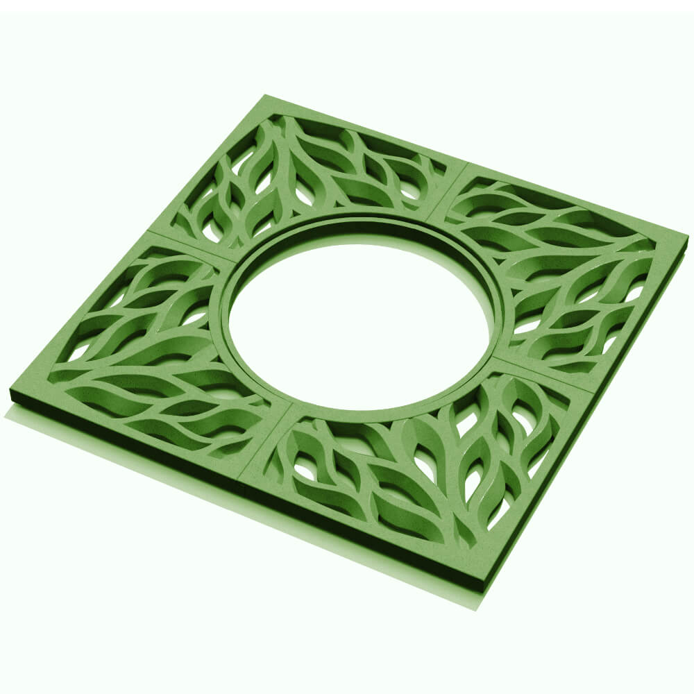 Приствольная решетка для дерева ZKING CRUST 1.2х1.2м Зеленая в Сыктывкаре фото