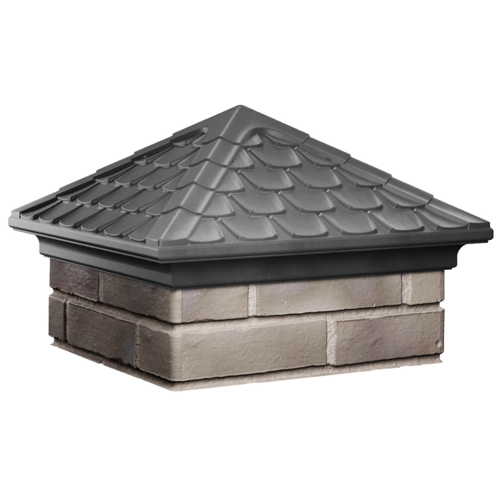 Колпак Zking Эльбрус Серый на столб 1.5х1.5 кирпича (385х385мм) в Сыктывкаре фото