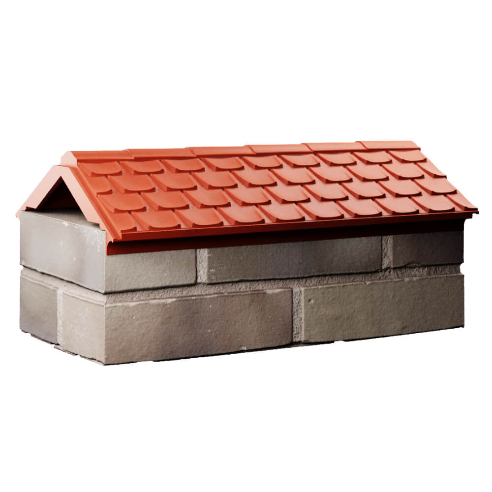 Парапет Zking Эльбрус Красный с посадкой на 1 кирпич (255мм) Сыктывкар фото