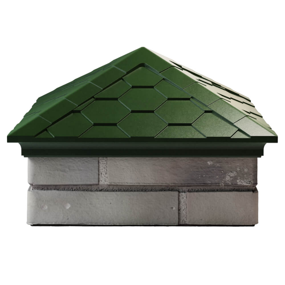 Колпак Zking Эверест Зеленый на столб 1.5х1.5 кирпича (390х390мм) Сыктывкар фото